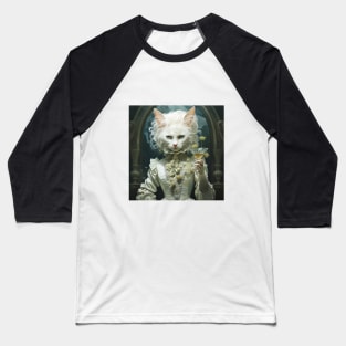 Fantasy Art Cat Wine Glass Baseball T-Shirt